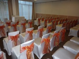chair covers orange