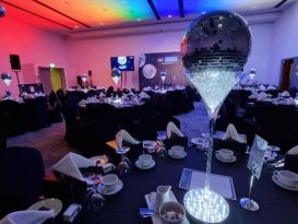 dulux awards glitterball centrepieces1