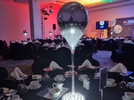 dulux awards glitterball centrepieces2