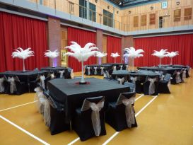 feathers black chaircovers worcester