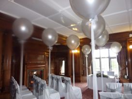 giant silver balloons