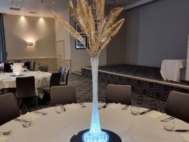 gold fern centrepiece