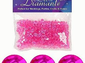 hotpink diamante