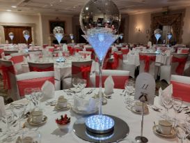 mirrorball centrepieces luton hoo2