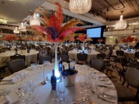 ostrich feather centrepieces London Marriott Park lane7
