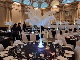 ostrich feather centrepieces harbourhotel bristol3
