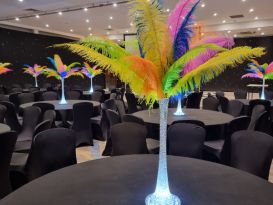 ostrich feather centrepieces hinckley island1