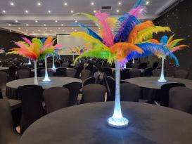 ostrich feather centrepieces hinckley island4