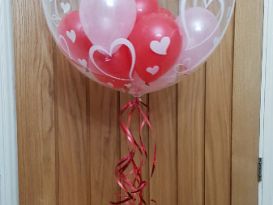 valentines balloon bubble
